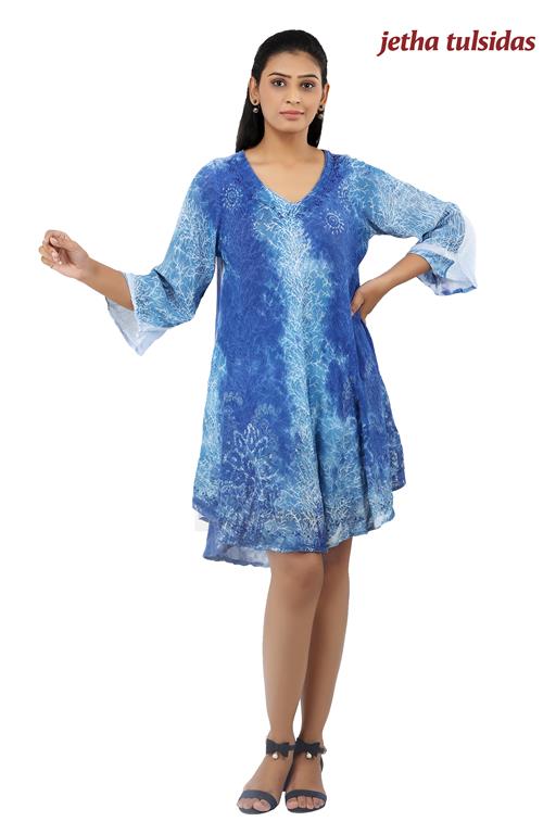 LADIES SHORT DRESS L/S